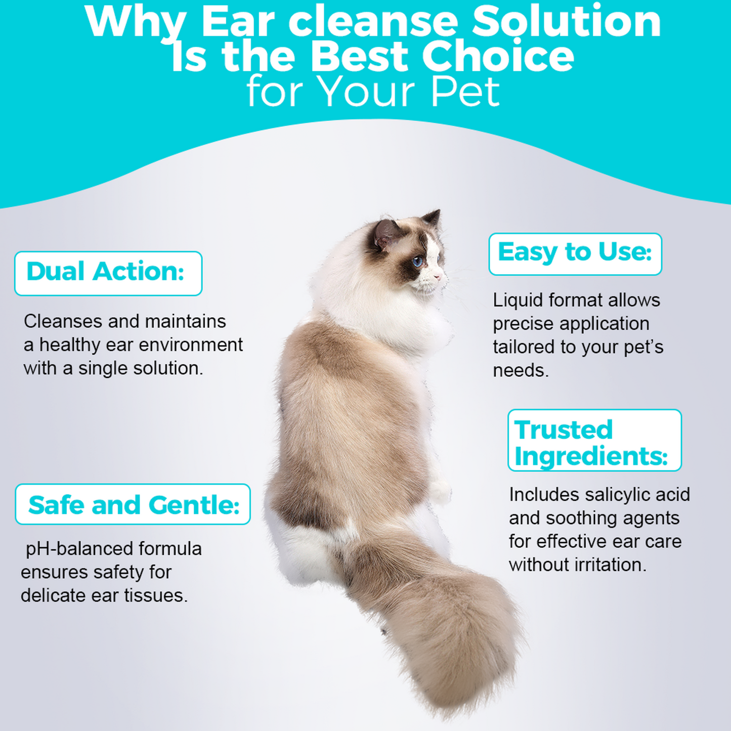 Ear Cleanse Solution for Cats & Dogs - 30mL