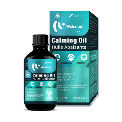 Paws & Relax! Canadian Calming Oil for Cats & Dogs 60mL for Pet Tranquility
