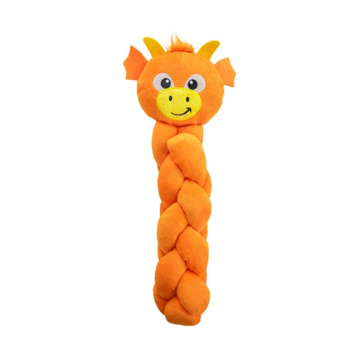 Nina Ottosson Twistiez Dragon TNT Interactive Plush Dog Toy Large Orange