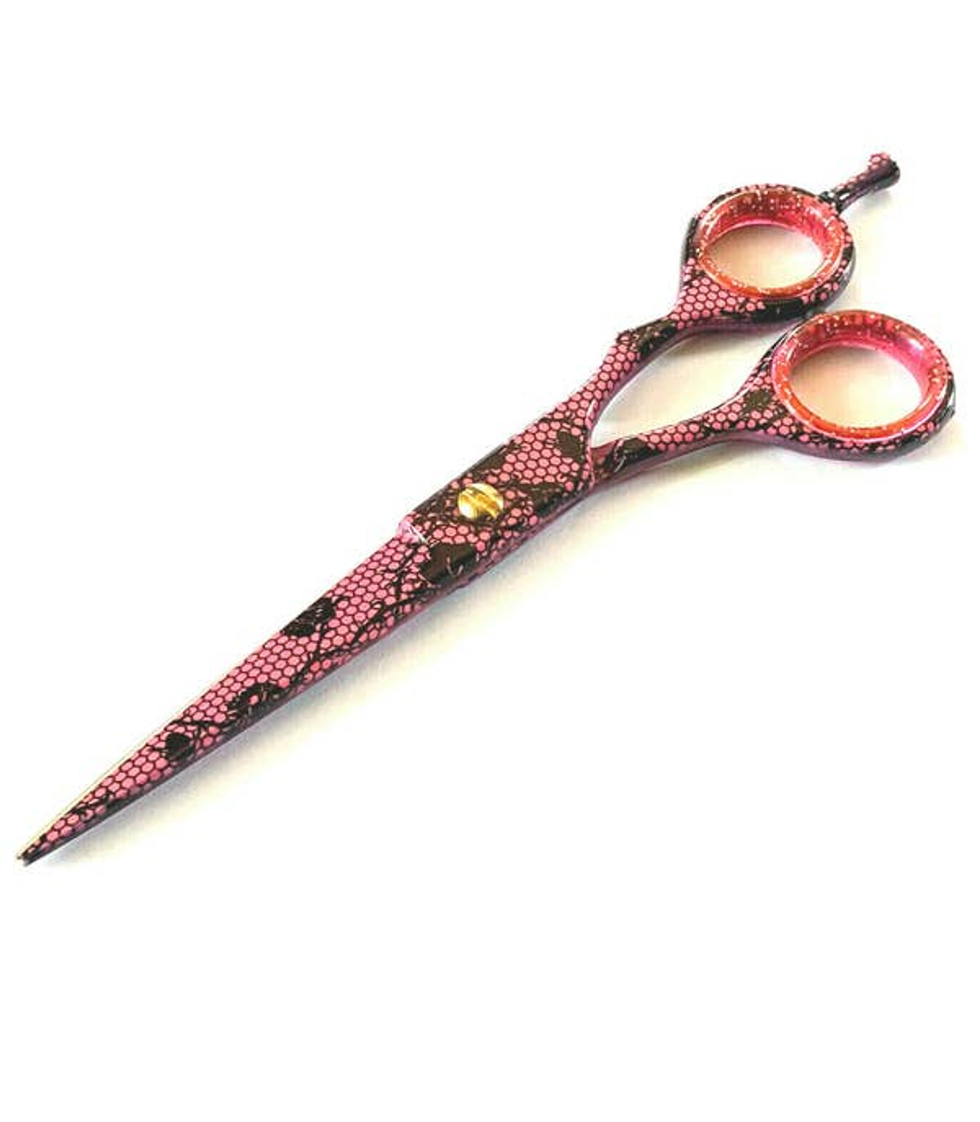 Professional Pet Dog Grooming Trimming Scissors Shears Pink Design, 6"
