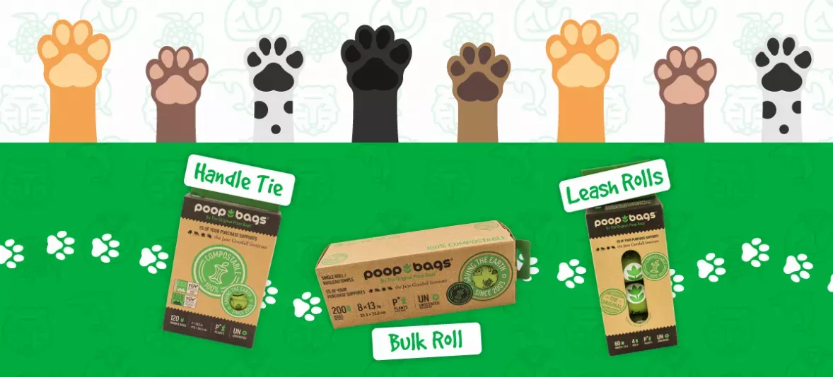 You Buy; We Donate Compostable Handle Tie, GREEN