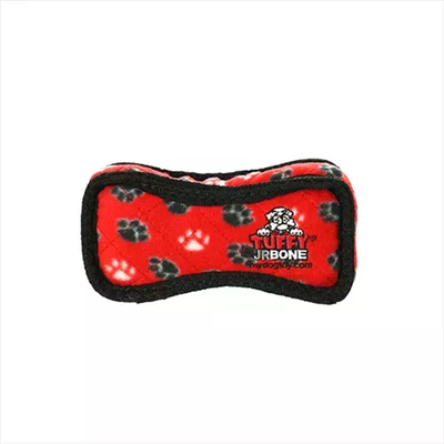 Tuffy Jr Bone2 Red Paw, Red, Junior