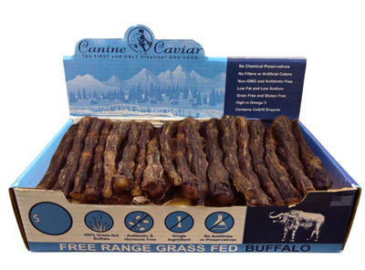 Canine Caviar Buffalo Treats California Rolls 6" box, 50 pcs