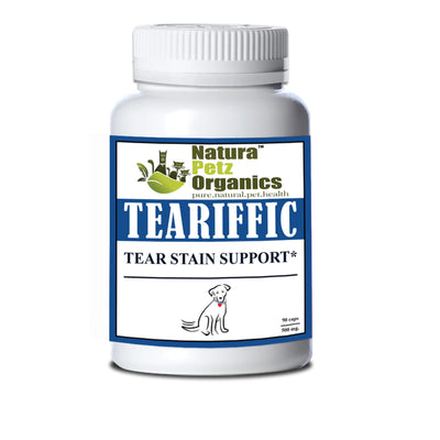 teariffic tear stainfor dogs tear stain cats dog 90 caps 500 mg size 1 cap