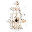 Armarkat Real Wood Spacious Thick Fur Cat Tower W Lounge, Red