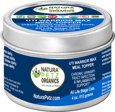uti warrior max meal topper chronic urinary tract cat 325 mg