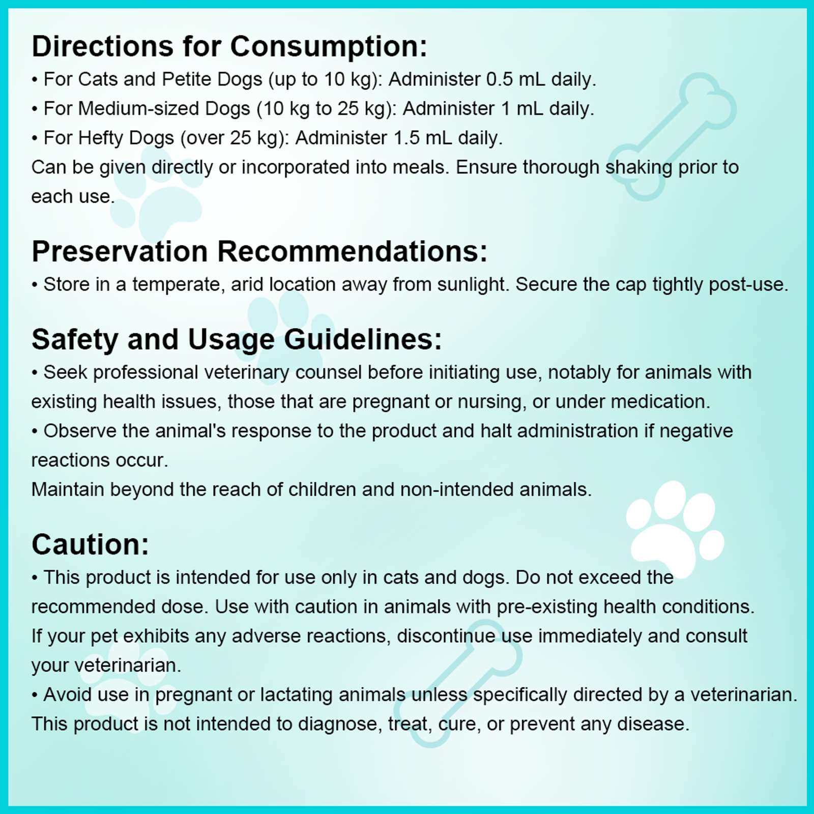 Paws & Relax! Canadian Calming Oil for Cats & Dogs 60mL for Pet Tranquility