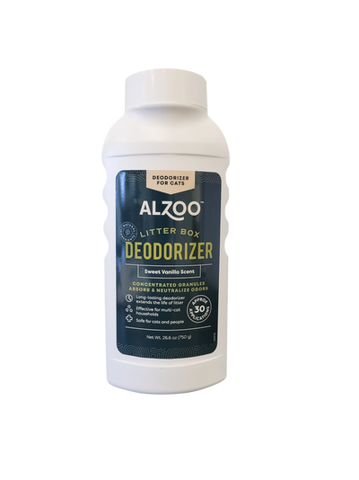 ALZOO Plant-Based Cat Litter Deodorizer Sweet Vanilla Scent, 26.6 oz