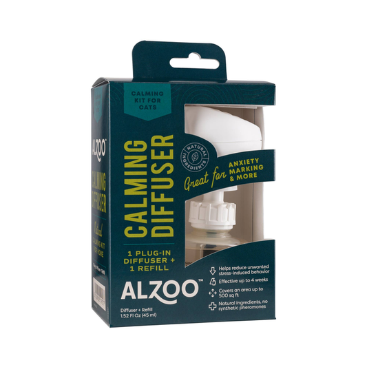 ALZOO "ALL NATURAL" Plant-Based Calming Plug-in Diffuser Kit - Cat