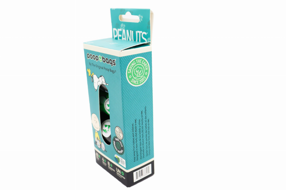 USDA Biobased Peanuts Leash Rolls (60 CT), BLACK/GREEN