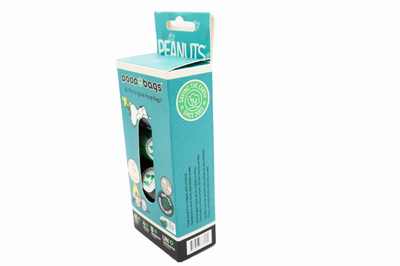 USDA Biobased Peanuts Leash Rolls (60 CT), BLACK/GREEN