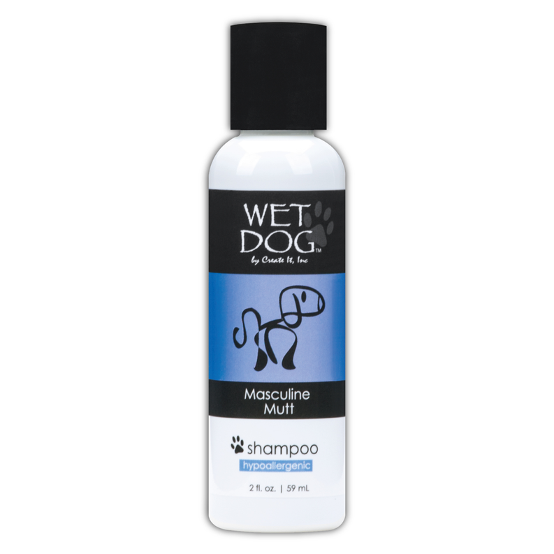 Wet Dog - Masculine Mutt Calming Shampoo for Dogs, 2 oz,