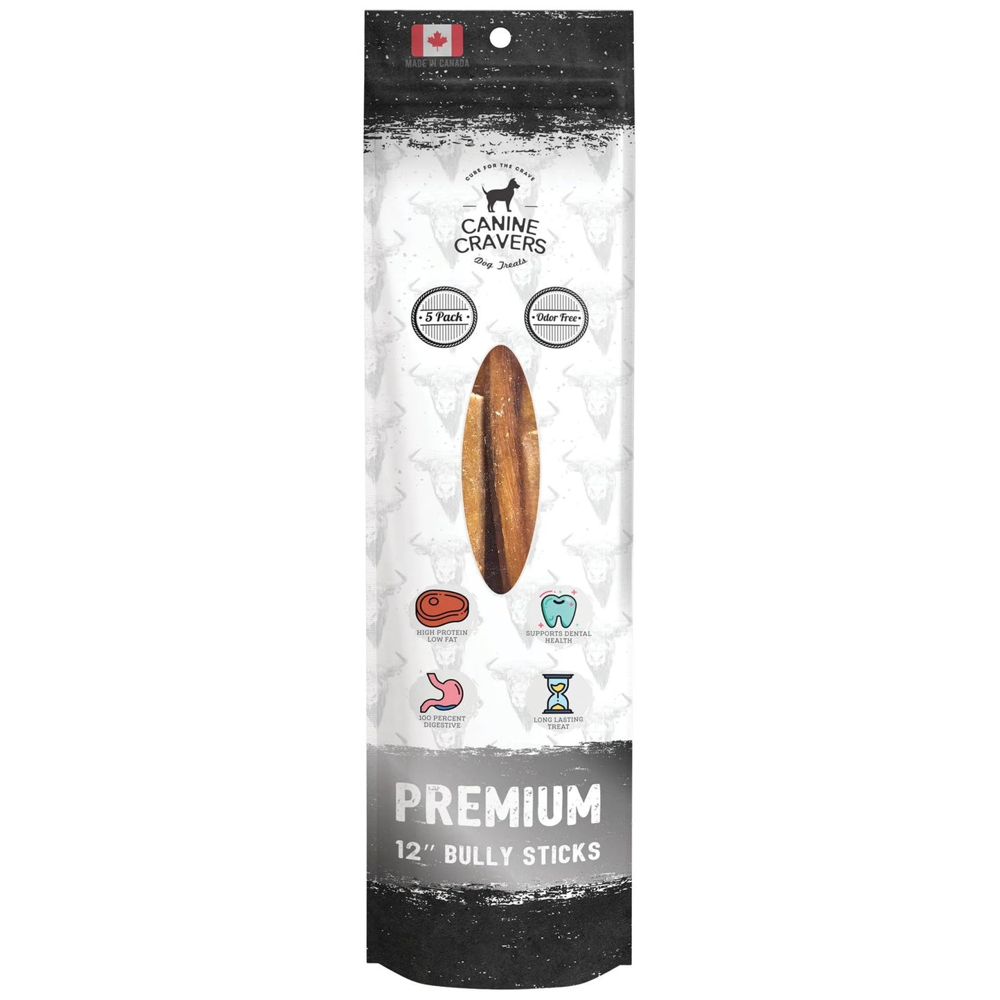 Premium Beef Bully Stick 12", 1 lb