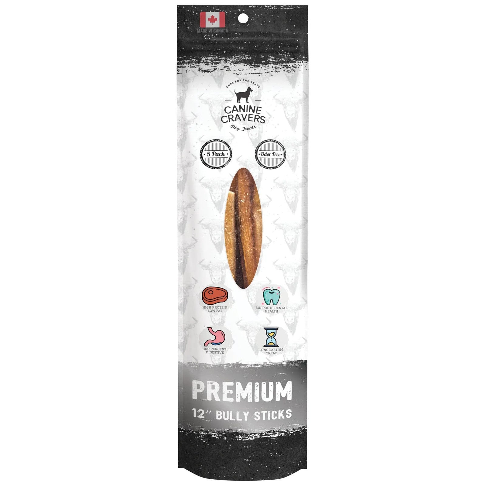 Premium Beef Bully Stick 12", 1 lb