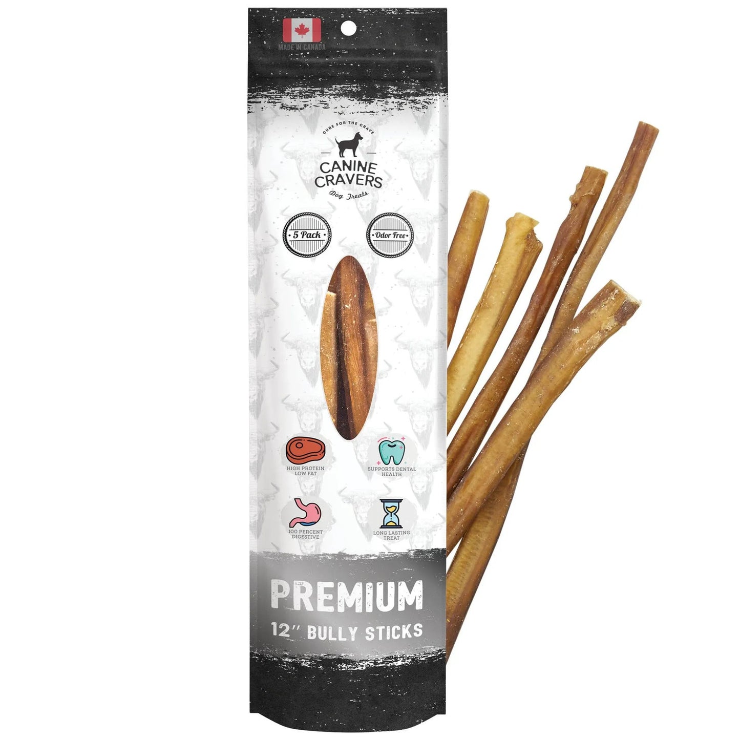 Premium Beef Bully Stick 12", 1 lb