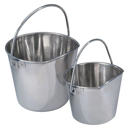 ProSelect Stainless Flat Sided Pail - Size Select