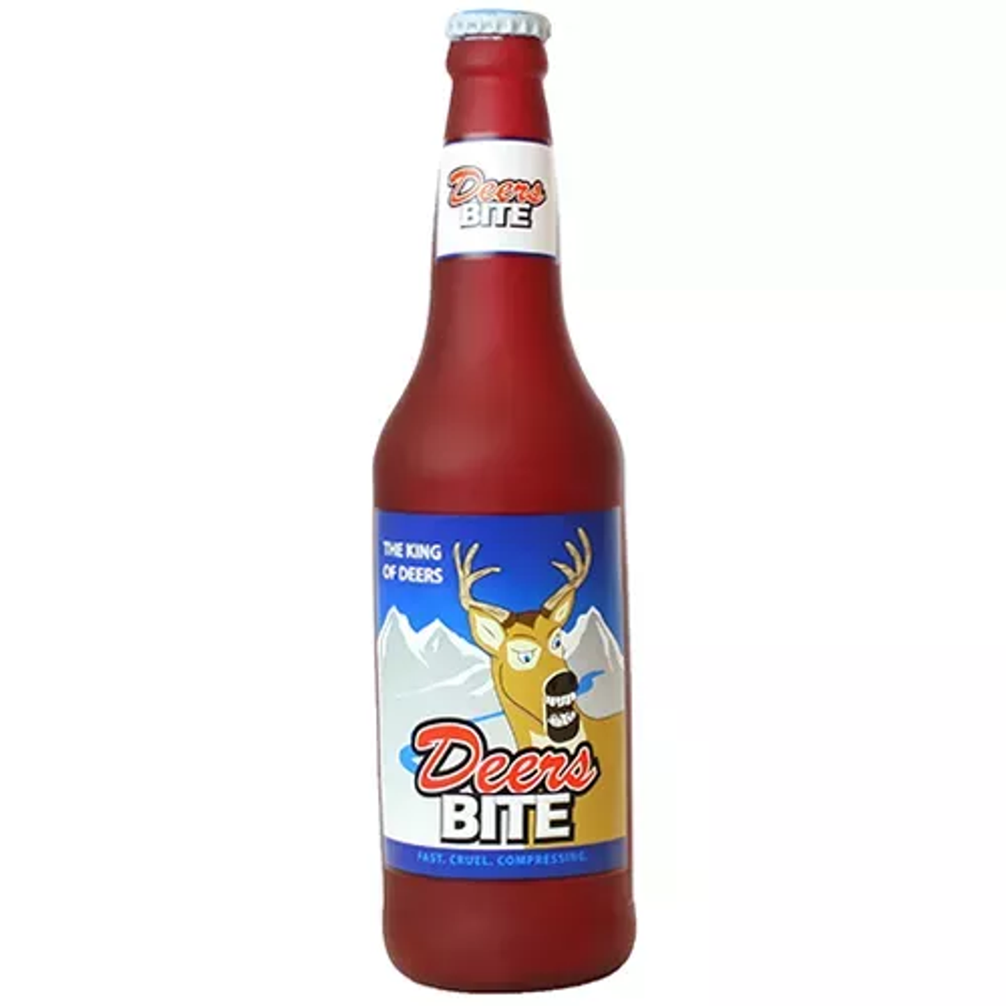 Silly Squeaker Beer Bottle, One Size, Brown