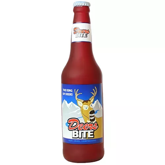 Silly Squeaker Beer Bottle, One Size, Brown
