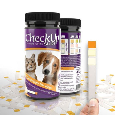 CheckUp Pet UTI Urine Testing Strips for Dogs and Cats - 50 Count