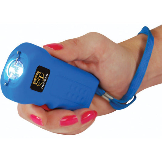 Safety Technology Trigger 75M Stun Gun Flashlight with Disable Pin - Blue