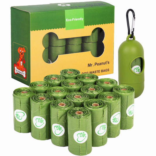 Mr. Peanut's XL Pooper Scooper & BioDegradable Plant Based Waste Bags, 13" x 11"