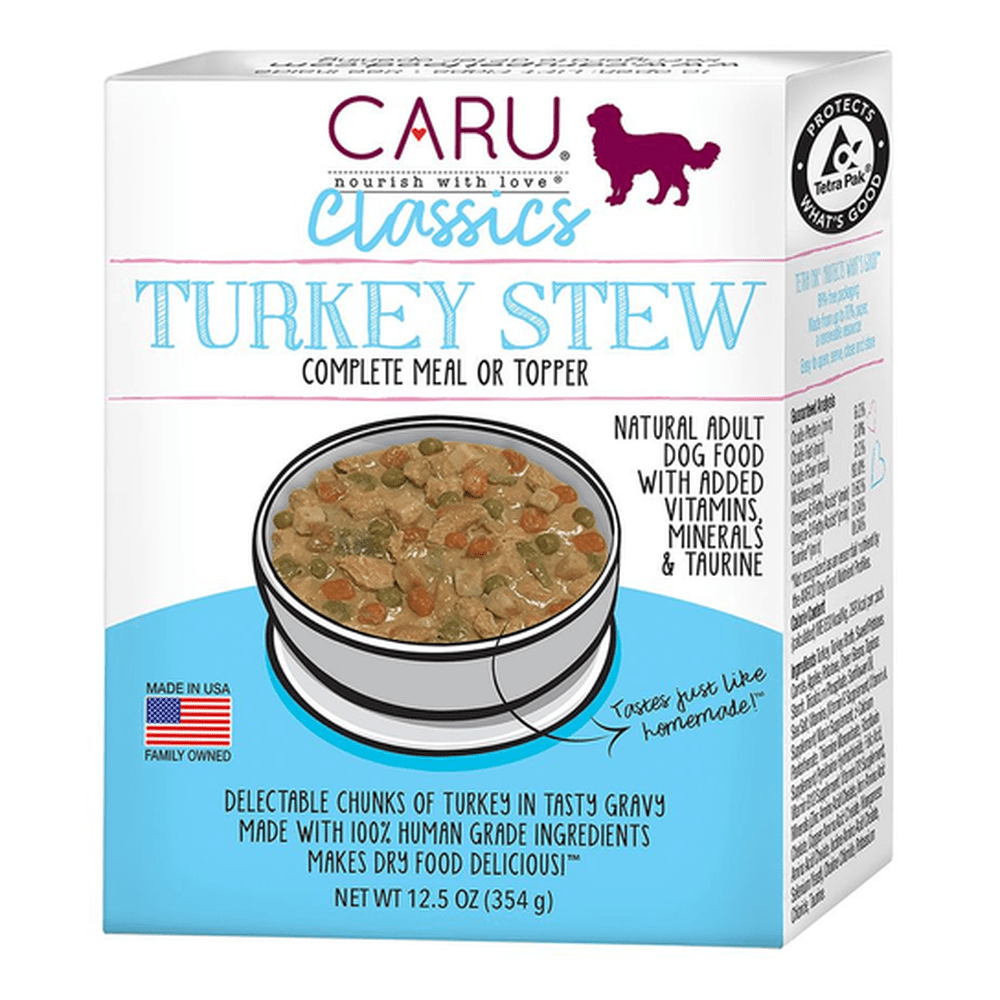 CARU Classics Turkey Stew for Dogs, 12 oz (Case of 12)