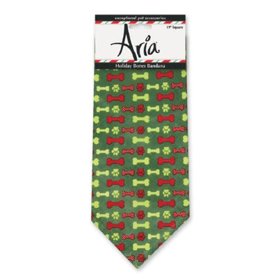 Pet Edge AR Seasonal Holiday Bones Dog Bandana – Pet Accessory