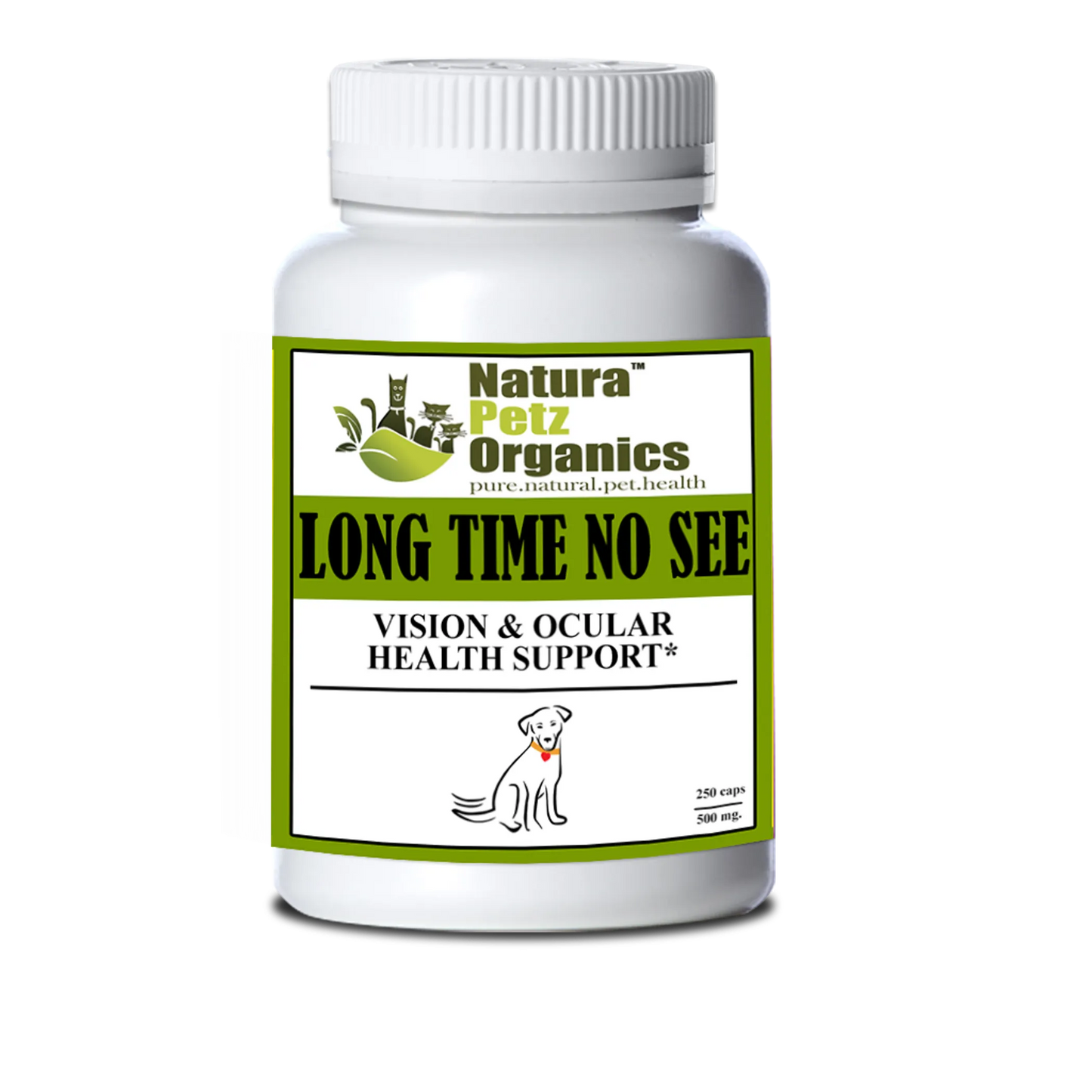 Long Time No See Max Capsules - Vision & Ocular Health, DOG 250 Caps - 500 mg.