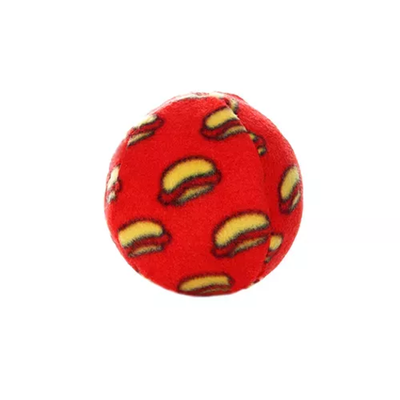 Mighty Ball Plush Dog Toy by VIP Products – Durable Red Ball, Medium