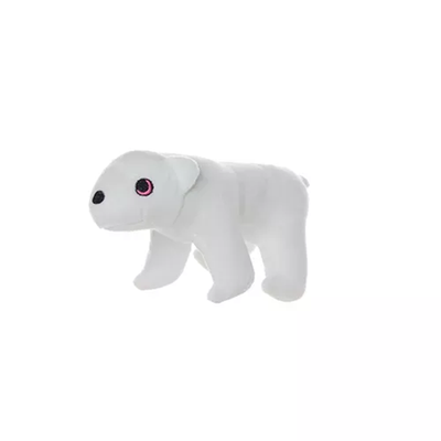 Mighty Jr Arctic Polar Bear Dog Toy – Durable Plush Tug Toy by VIP Products