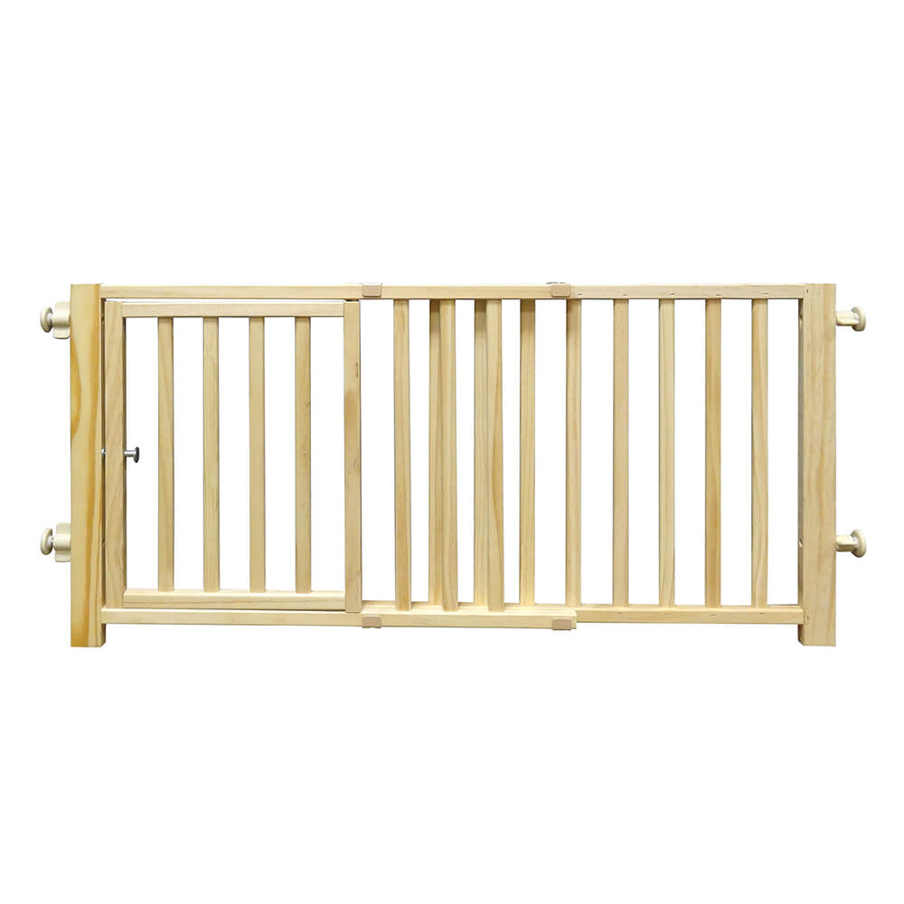 Four Paws Walkover Wood Pet Gate – Pressure Mounted, 30-44" Wide