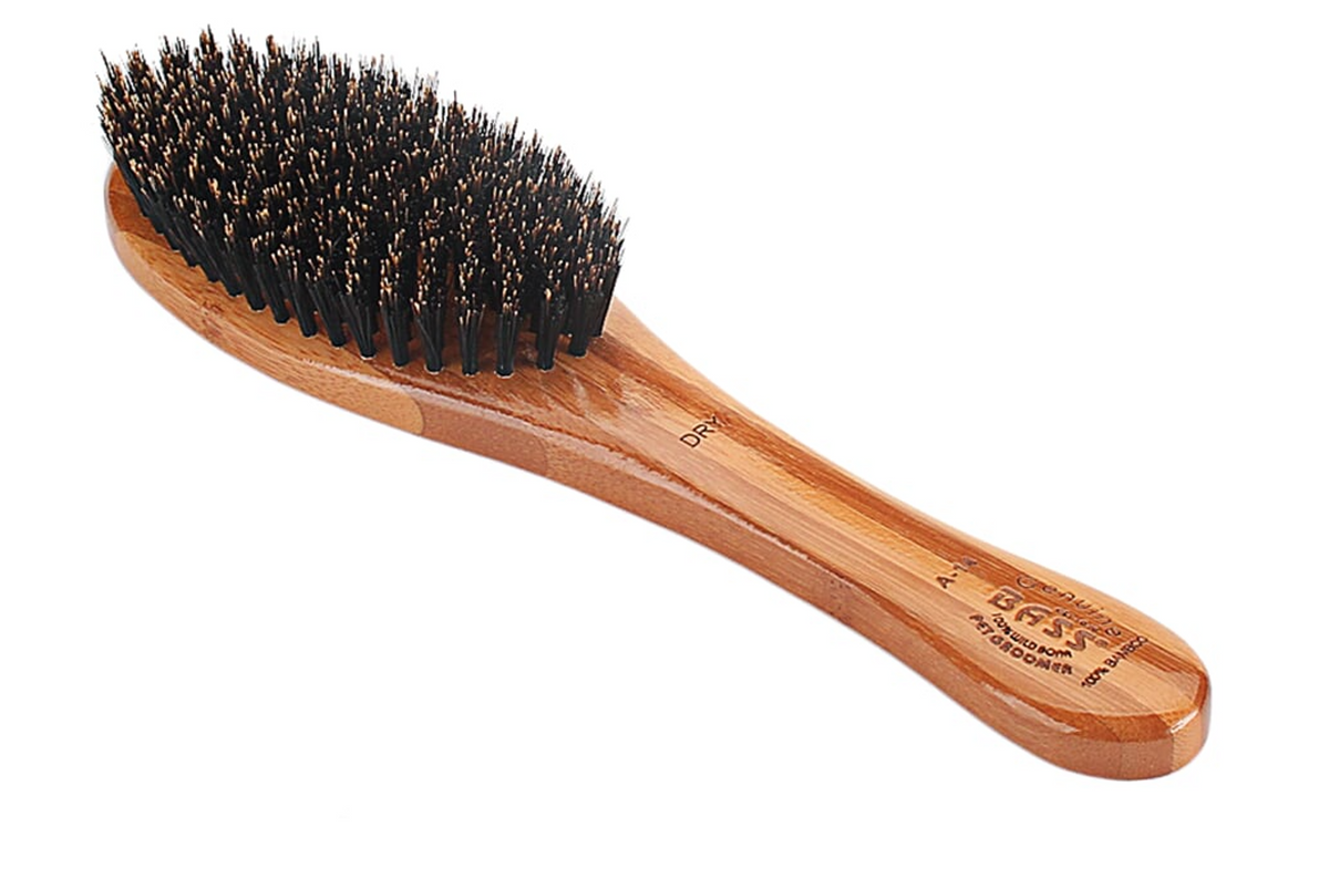 Bass Brushes- Shine & Condition Pet Brush , Full, Dark Bamboo