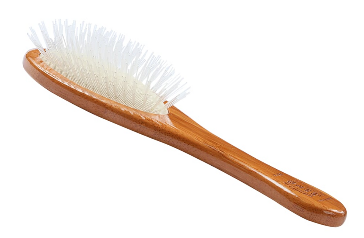 Bass Brushes- Ultra-Flex Oval, Full, Dark Bamboo
