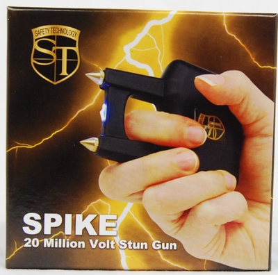 Spike Stun Gun – 65 Million Volt, Black, USB