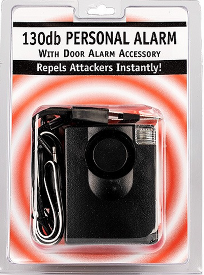 3-in-1 Personal Alarm with 130dB Strobe Light