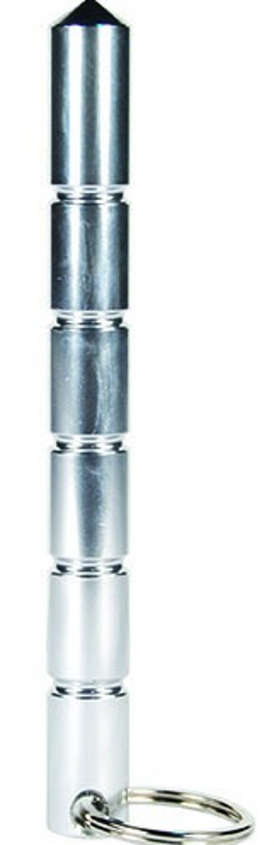 Aluminum Kubotan Keychain - Silver Self Defense Tool