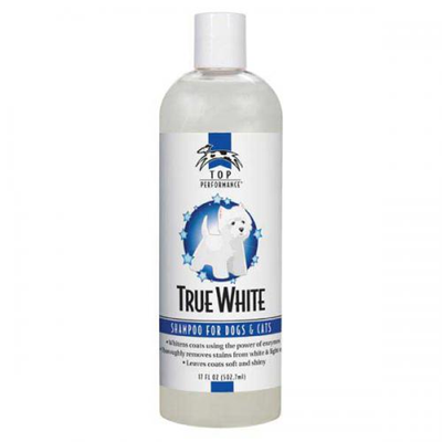 Top Performance True White Dog Whitening Shampoo - Enzyme Formula, 17oz