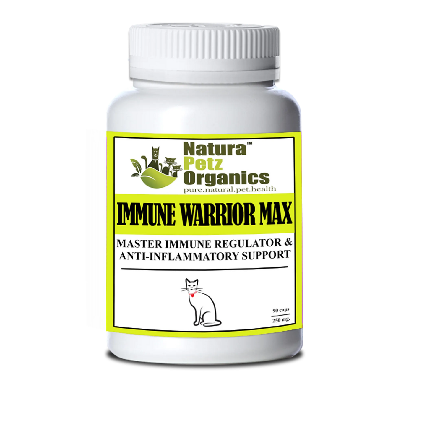 Immune Warrior Max Capsules Immune Regulator & Anti-Inflammatory, CAT 250 mg. - 90 caps
