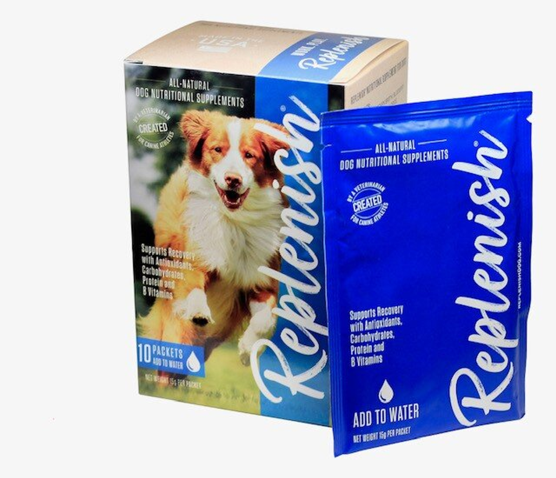 Replenish Dog Water Supplement, Unisex, (10 -15g packets)