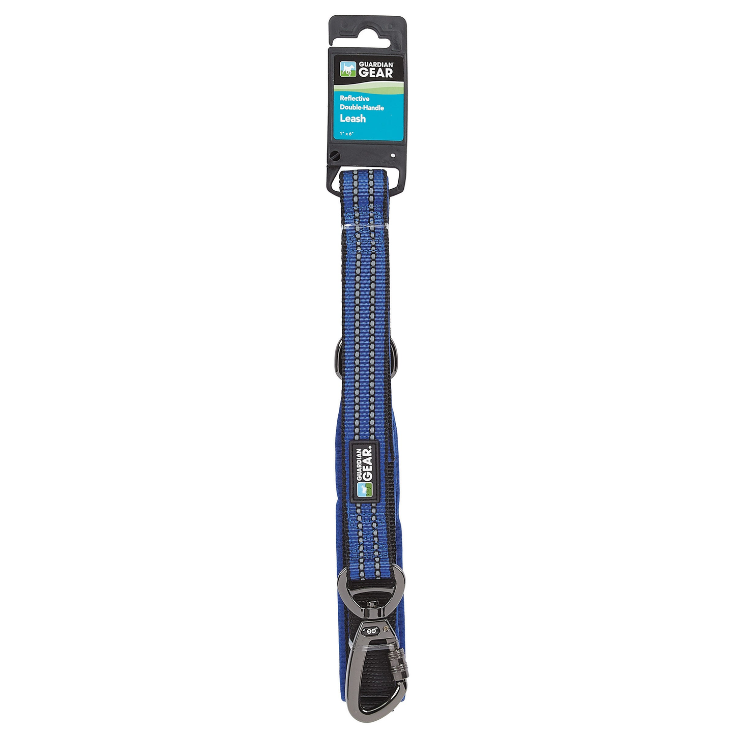 GG Reflect Dbl-Handle Leash Blue, Optins Available