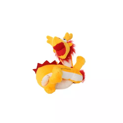 Mighty Jr Dragon Dog Toy – Durable Yellow Plush Tug Toy by VIP Products