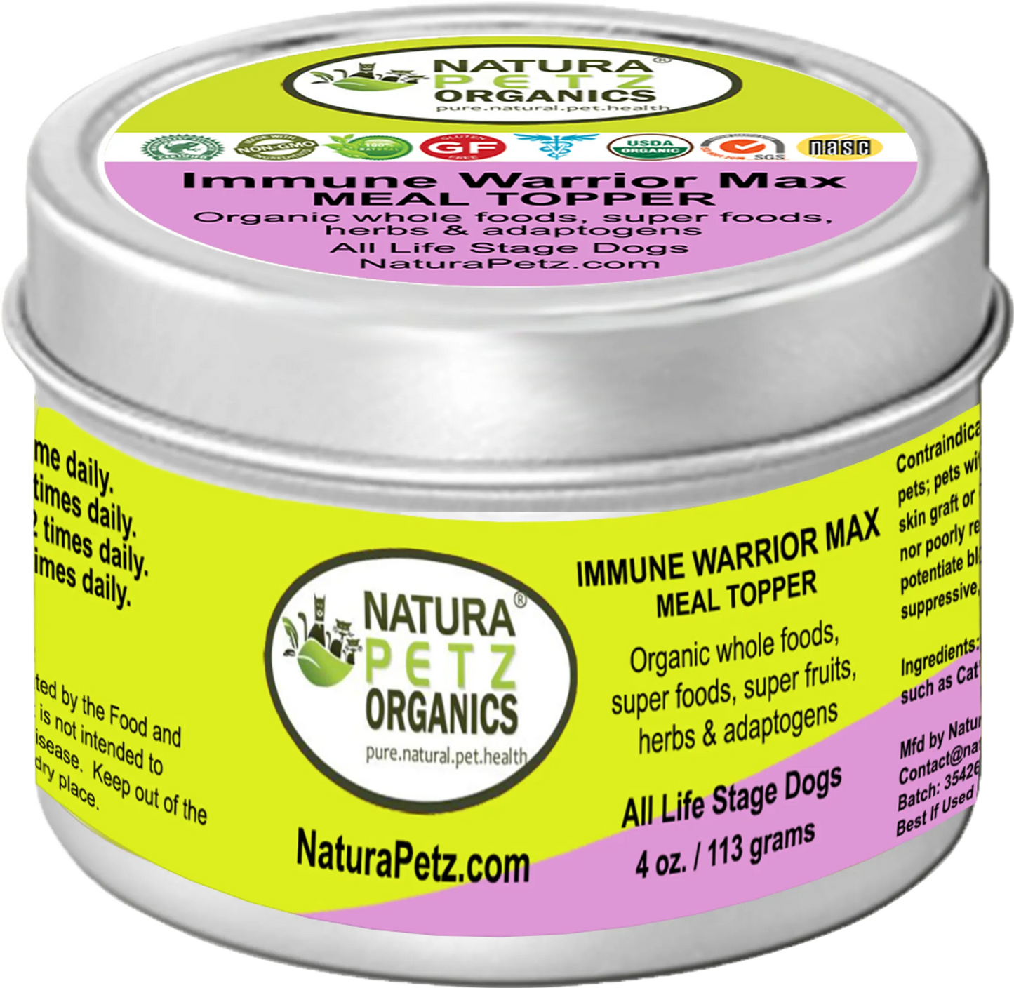 Immune Warrior Max Meal Topper Immune Regulator , 2 oz, Dog