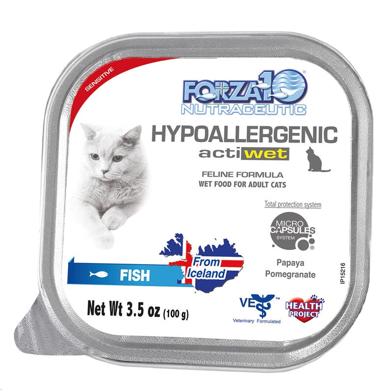 Forza10 Actiwet Hypoallergenic Icelandic Recipe Canned Cat Food - 3.5-oz/32 Pk