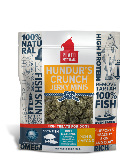 Plato Hundur's Crunch Jerky Minis, 3.5oz