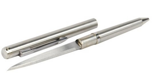 Safety Technology Letter Opener Pen – Multi-Use Self-Defense Tool, Silver