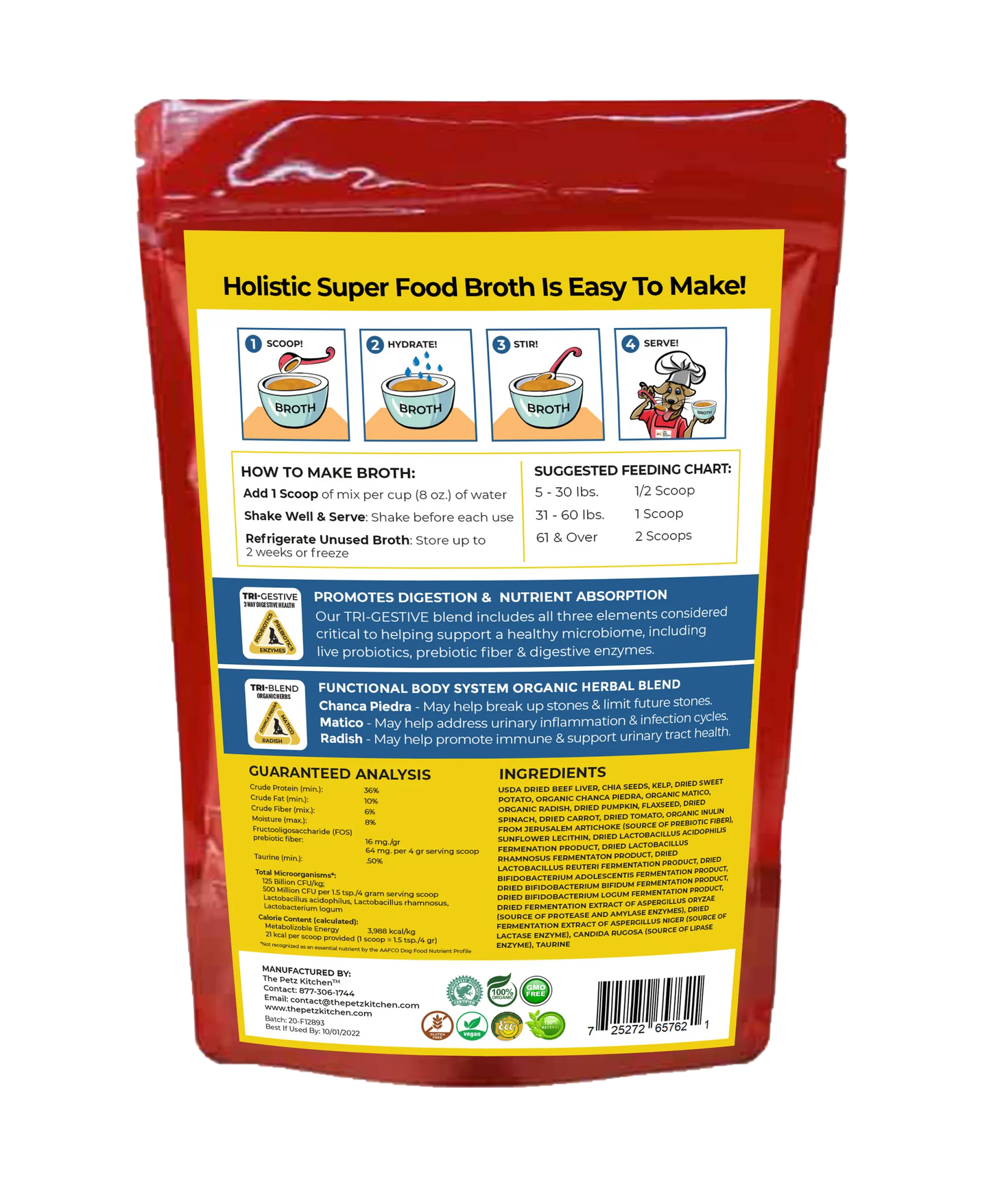 Food Broth Stone Breaker, 4.5 Oz., BROTHPORKSTONE