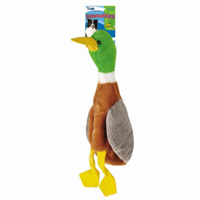 Pet Edge Wild Bird Unstuffies Duck Dog Toy – Large No Stuffing Plush