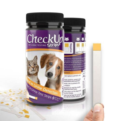 CheckUp Blood Detection Urine Testing Strips for Dogs & Cats - 50 ct