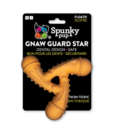 Spunky Pup Gnaw Guard Foam Star – Floating Dental Dog Chew Toy