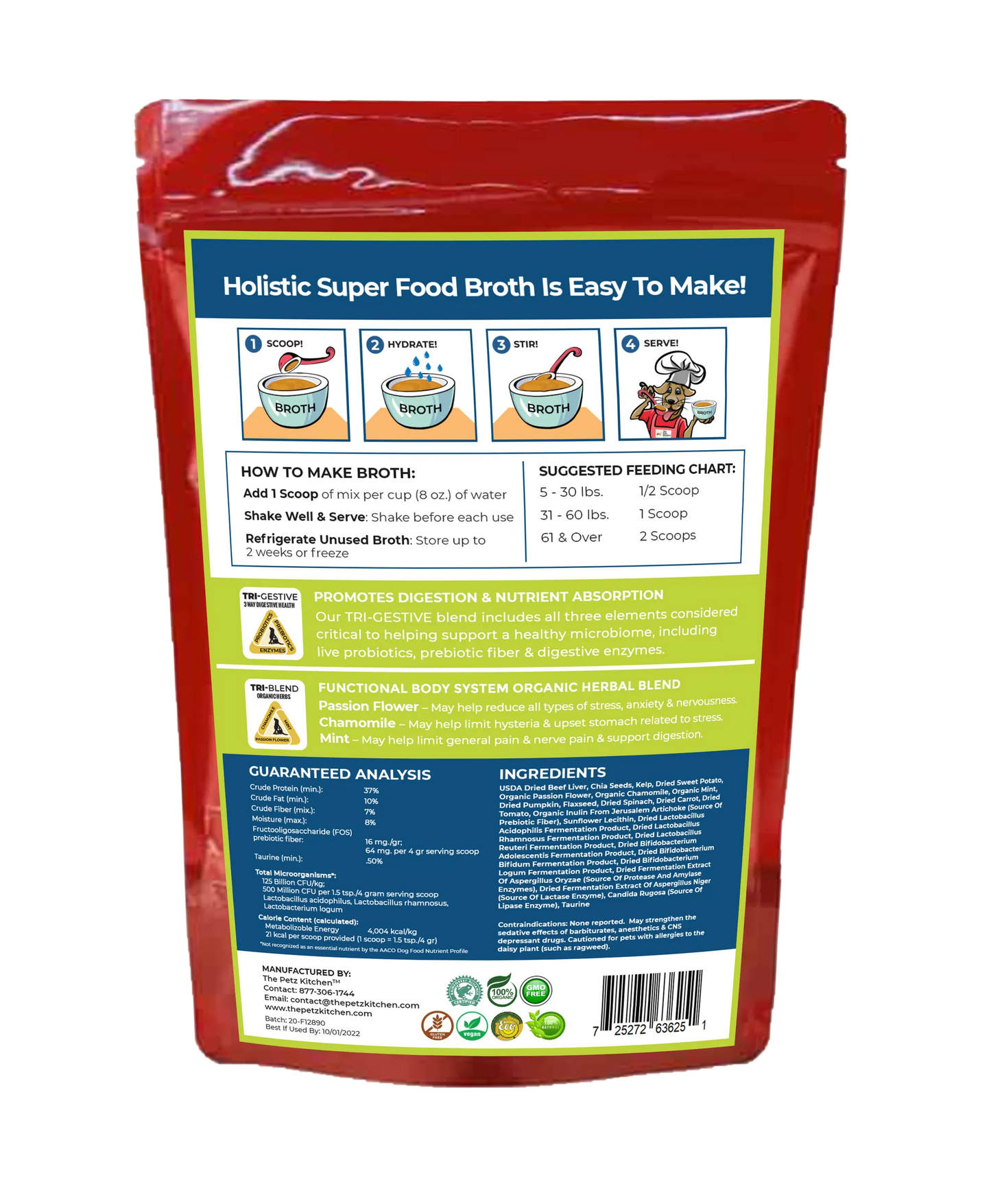 Food Broth Stress/Anxiety, 4.5 Oz., BROTHPORKANXIETY